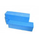 Buffer Block mit Glitter - blau